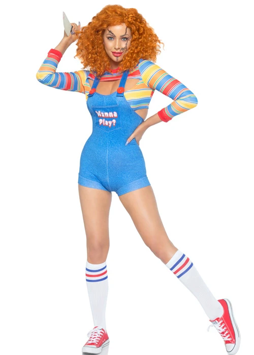 Ladies Leg Avenue Demon Doll Chucky Costume 5 Ladies Leg Avenue Demon Doll Chucky Costume - Image 3