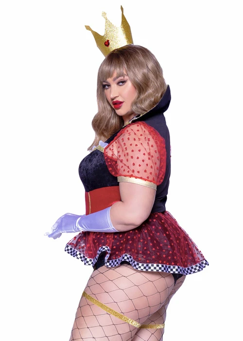 Plus Size Leg Avenue Royal Queen Of Hearts Costume 6 Plus Size Leg Avenue Royal Queen Of Hearts Costume - Image 4