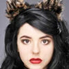 Furry Leopard Ears On Headband 1 Furry Leopard Ears On Headband -Halloween Fans Shop leopard cat ears BA220