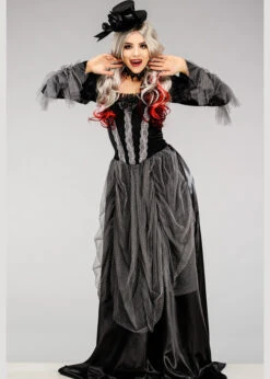 Womens Gothic Victorian Vampire Lady Costume