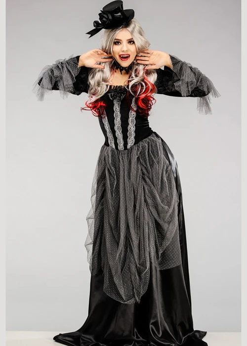 Womens Gothic Victorian Vampire Lady Costume 3 Womens Gothic Victorian Vampire Lady Costume