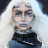 Womens Deluxe Night King Style White Wig 2 Womens Deluxe Night King Style White Wig -Halloween Fans Shop long white night king wig