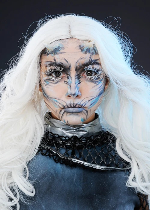 Womens Deluxe Night King Style White Wig 3 Womens Deluxe Night King Style White Wig