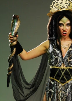 Medusa Cobra Gold Snake Staff Sceptre