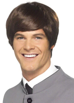 Mens 60s Brown Mod Wig