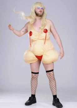 Adult Mens Funny Fat Stripper Costume