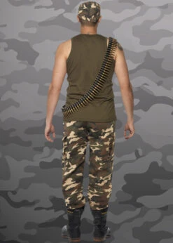 Mens Khaki Camo Army Costume -Halloween Fans Shop mens khaki camo army costume 03