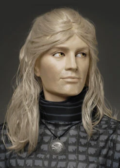 Mens The Witcher Style Blonde Geralt Wig
