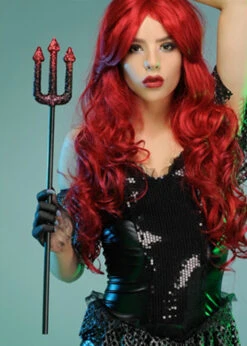 Dark Mermaid Prop Glitter Trident