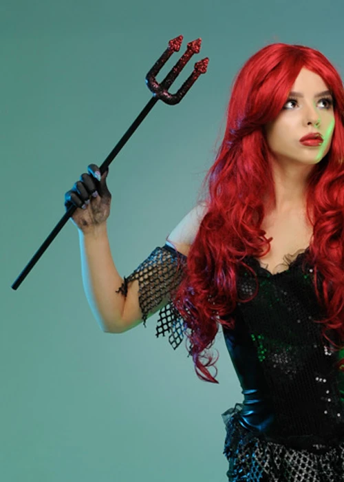 Dark Mermaid Prop Glitter Trident 4 Dark Mermaid Prop Glitter Trident - Image 2