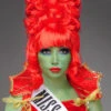 Beetlejuice Style Deluxe Miss Argentina Red Beehive Wig 1 Beetlejuice Style Deluxe Miss Argentina Red Beehive Wig -Halloween Fans Shop miss argentina tall red wig 8735 08