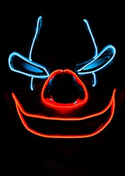Halloween Light Up LED Scary Clown Face Mask 5 Halloween Light Up LED Scary Clown Face Mask -Halloween Fans Shop mk 9897rs 01