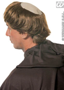Brown Monk Bald Headpiece Wig