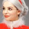 Womens Christmas Mrs Claus Kit With Wig -Halloween Fans Shop mrs claus wig and glasses kit