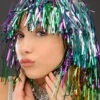 Multi-Coloured Tinsel Wig -Halloween Fans Shop multi coloured tinsel wig