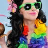 Hawaiian Hula Neon Sunglasses 2 Hawaiian Hula Neon Sunglasses -Halloween Fans Shop neon green sunglasses 38811