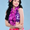 Neon Purple Hawaiian Flower Garland