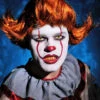 Adult Mens New Design It Clown Style Ginger Wig -Halloween Fans Shop new it clown mens ginger wig new