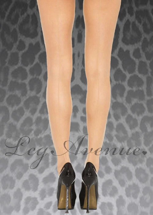 Leg Avenue Nude Sheer Seamed Tights 3 Leg Avenue Nude Sheer Seamed Tights