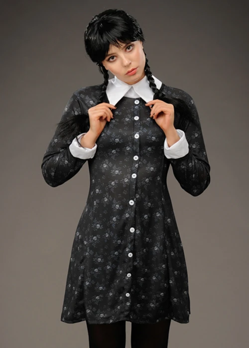 Womens The Addams Family Wednesday Costume 4 Womens The Addams Family Wednesday Costume - Image 2
