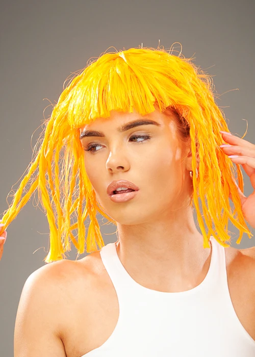 Deluxe The Fifth Element Style Orange Twisted Leeloo Wig 4 Deluxe The Fifth Element Style Orange Twisted Leeloo Wig - Image 2