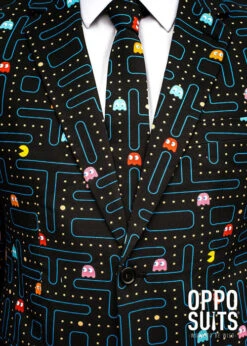 Adult Mens 80s Pac-Man Suit Costume 7 Adult Mens 80s Pac-Man Suit Costume -Halloween Fans Shop pac man oppo suitrs 01