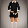 Womens Petite Halloween Wednesday Style Costume