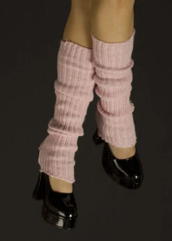 80's Fancy Dress Pink And Silver Legwarmers