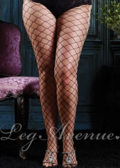 Leg Avenue Plus Size Fence Net Tights