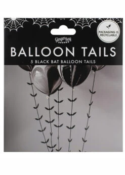 Halloween Gothic Black Bat Balloon Tails Pack 5 7 Halloween Gothic Black Bat Balloon Tails Pack 5 -Halloween Fans Shop poi 115 rs 02