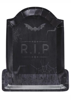 Halloween Gothic Tombstone Paper Plates Pack 8 -Halloween Fans Shop poi 125 rs 01