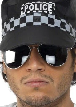 Police Fancy Dress Aviator Glasses