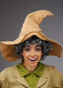 Professor Sprout Style Deluxe Brown Witch Hat 6 Professor Sprout Style Deluxe Brown Witch Hat -Halloween Fans Shop professor sprout hat 01