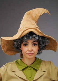 Professor Sprout Style Deluxe Brown Witch Hat 7 Professor Sprout Style Deluxe Brown Witch Hat -Halloween Fans Shop professor sprout hat 02