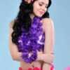 Hawaiian Purple Flower Island Lei Garland -Halloween Fans Shop purple garland H1170012