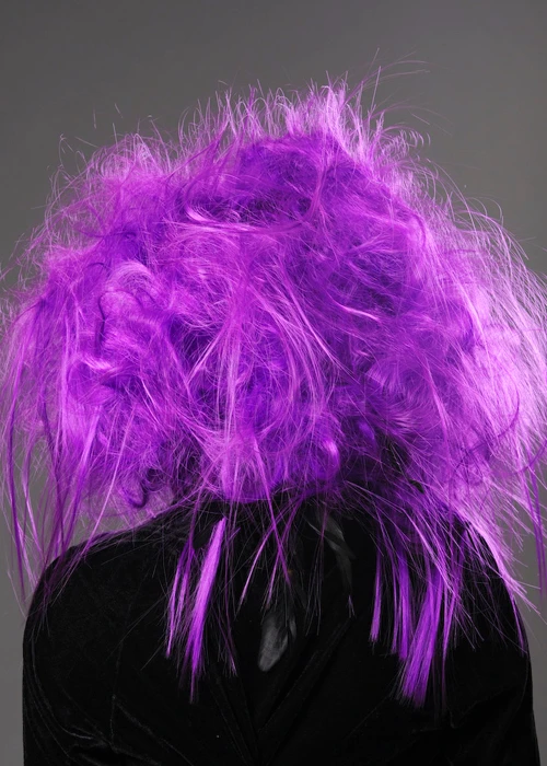 Womens Halloween Purple Backcombed Zombie Wig 5 Womens Halloween Purple Backcombed Zombie Wig - Image 3