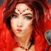 Queen Of Hearts Glitter Make-Up Kit 2 Queen Of Hearts Glitter Make-Up Kit -Halloween Fans Shop queen of hearts make up kit ST1087