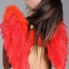 Halloween Gothic Red Feather Angel Wings 2 Halloween Gothic Red Feather Angel Wings -Halloween Fans Shop red feather wings 52832