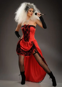 Womens Moulin Rouge Style Christina Showgirl Costume 9 Womens Moulin Rouge Style Christina Showgirl Costume -Halloween Fans Shop red moulin rouge costume 84981 03