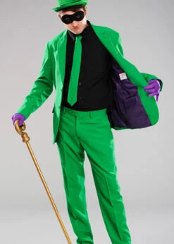Adult Mens The Riddler Style Green Suit Costume -Halloween Fans Shop riddler suit 02