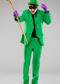 Adult Mens The Riddler Style Green Suit Costume -Halloween Fans Shop riddler suit 03