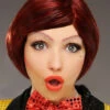 Rocky Horror Columbia Style Short Auburn Wig -Halloween Fans Shop rocky horror columbia wig new