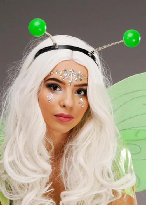 Green Insect Antenna Head Boppers On Headband 4 Green Insect Antenna Head Boppers On Headband - Image 2