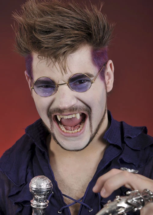 Gothic Vampire Dracula Round Purple Glasses 3 Gothic Vampire Dracula Round Purple Glasses