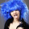 Womens Halloween Blue Backcombed Zombie Wig 2 Womens Halloween Blue Backcombed Zombie Wig -Halloween Fans Shop royal blue gothic zombie wig 42366