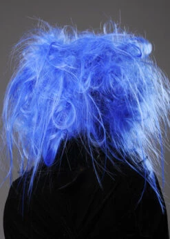 Womens Halloween Blue Backcombed Zombie Wig -Halloween Fans Shop royal blue gothic zombie wig 42366 02