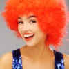Fancy Dress Bright Red Curly Pop Wig 1 Fancy Dress Bright Red Curly Pop Wig -Halloween Fans Shop royal wedding red pop wig