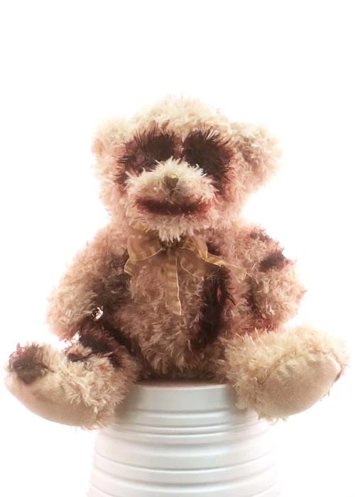 Halloween Scruffy Brown Zombie Teddy Bear 3 Halloween Scruffy Brown Zombie Teddy Bear