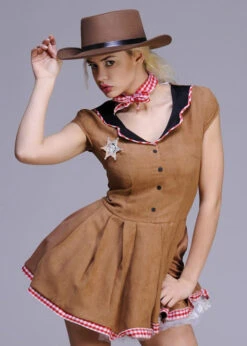 Ladies Wild West Cowgirl Costume -Halloween Fans Shop sexy cowgirl costume 03