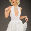 Womens Short White Marilyn Monroe Costume -Halloween Fans Shop short white marilyn monroe costume 52274